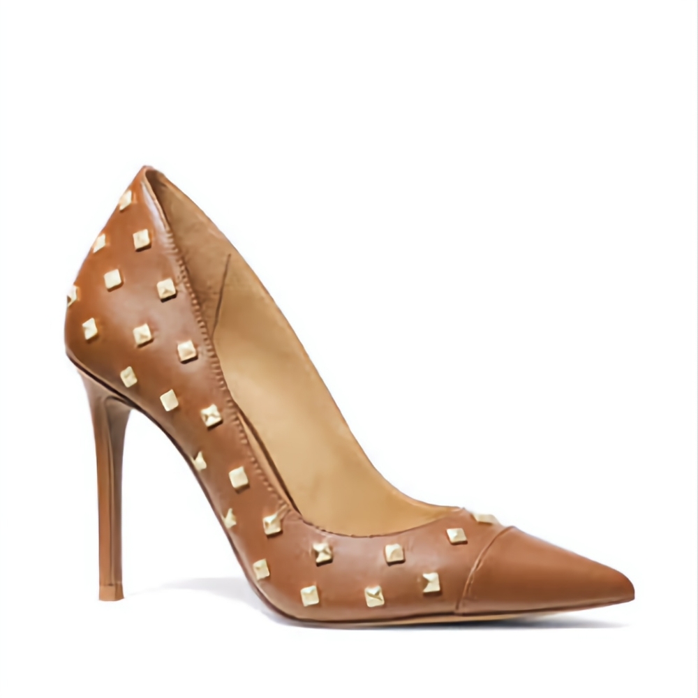 Michael kors studded light brown pump size 9 new - Picture 3 of 7